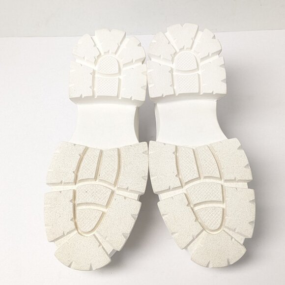 Steve Madden White Chunky Loafers - Picture 5 of 6